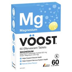 Voost Magnesium Effervescent 60 Pack Kích thước độc quyền