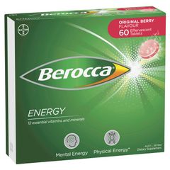Viên sủi Berocca Energy Original Berry 60 viên Kích thước độc quyền