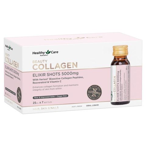 Healthy Care Beauty Collagen Elixir Shots 5000mg 25ml x 7 Chai