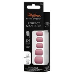 Sally Hansen Salon Effects Perfect Manicure 24 Square Press On Nails Pinky Clay