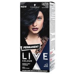 Schwarzkopf Live Colour Permanent 1.1 Xanh Đen