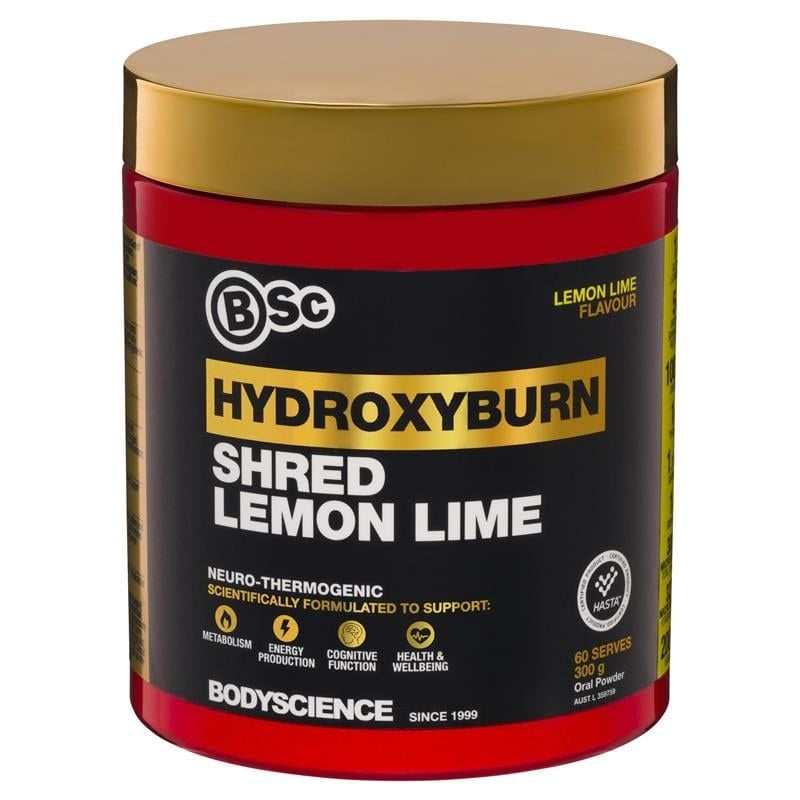 Bột chanh sinh nhiệt BSc HydroxyBurn Shred Neuro 300g
