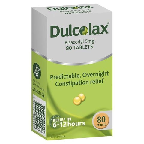 Thuốc nhuận tràng Dulcolax 5mg Viên nén giảm táo bón 80 gói