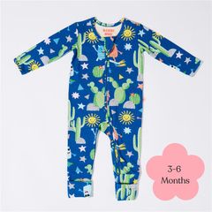 Bambi Mini Co. Wrigglesuit 3-6 tháng Beaucoup Blue