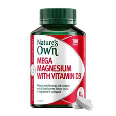 Nature's Own Mega Magnesium Với Vitamin D3 100 Viên