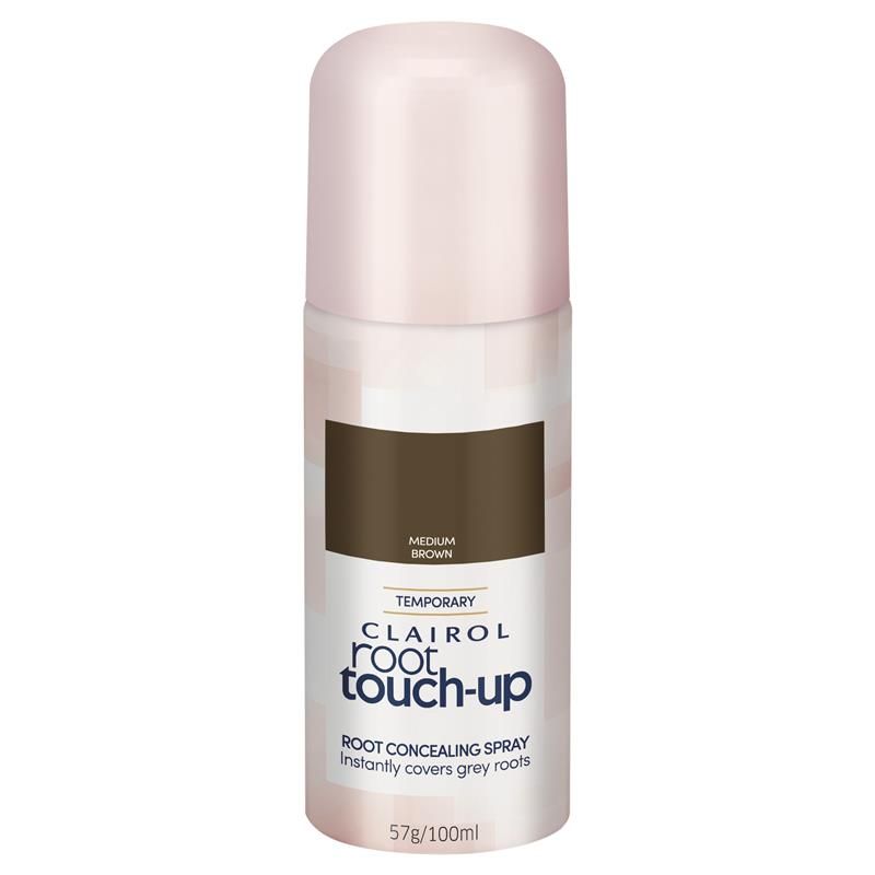 Xịt che khuyết điểm chân tóc Clairol Nice & Easy Root Touch Up màu nâu trung bình