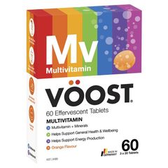 Voost Multivitamin Effervescent 60 Pack Kích thước độc quyền