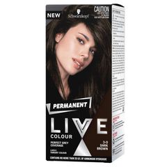 Schwarzkopf Live Colour Permanent 3.0 Nâu Đậm