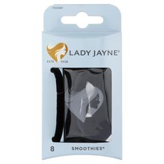 Lady Jayne 17024BK Dây Buộc Tóc Nhung Đen 8 Gói