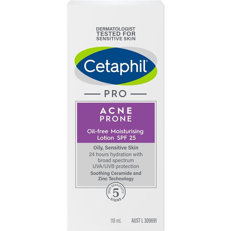 Sữa dưỡng ẩm cho da mụn Cetaphil Pro Acne Prone Oil Free SPF 25 118ml