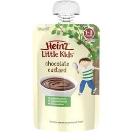 Túi đựng thức ăn cho trẻ mới biết đi Heinz Little Kids Chocolate Custard 1-3 tuổi 120g