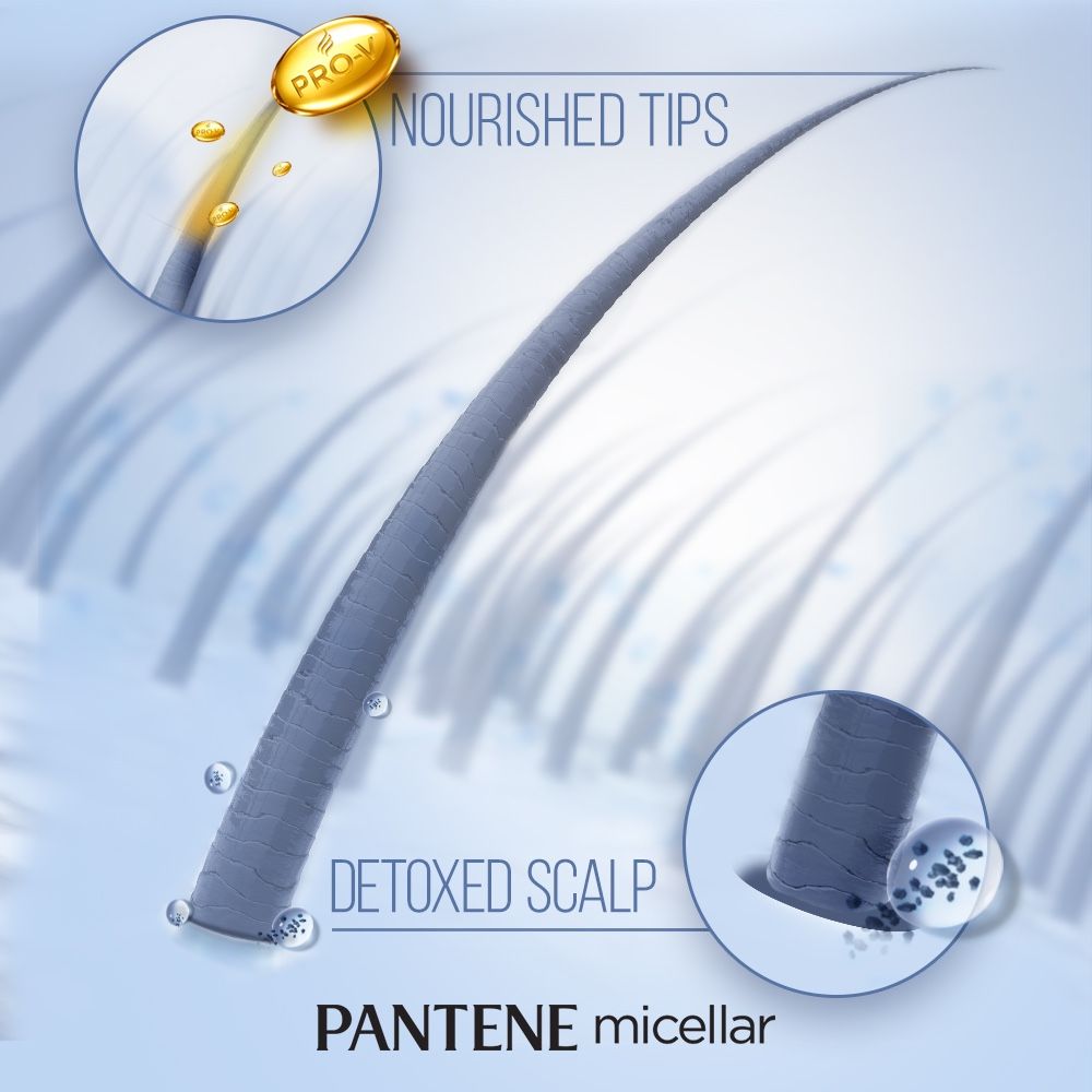 Dầu xả Pantene Pro V Blends Micellar Aloe 530ml