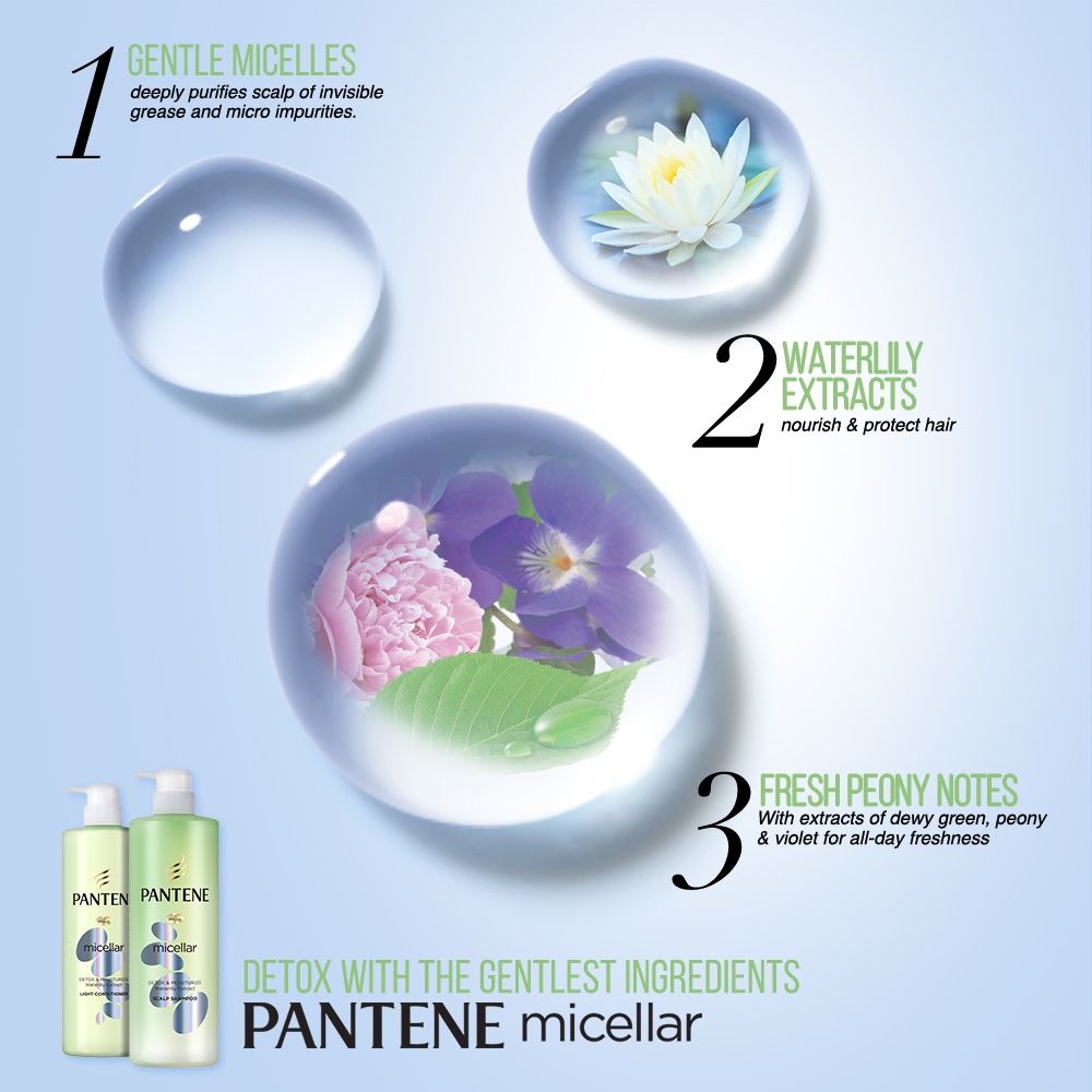 Dầu xả Pantene Pro V Blends Micellar Aloe 530ml