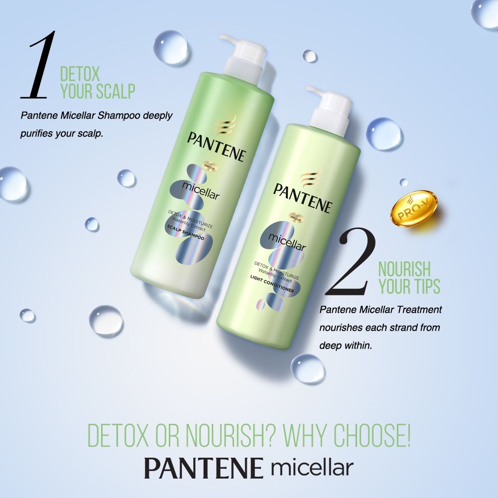 Dầu xả Pantene Pro V Blends Micellar Aloe 530ml