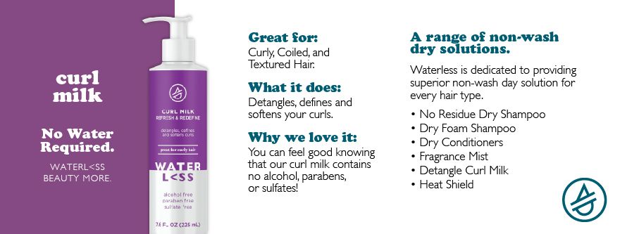 Sữa dưỡng tóc xoăn Waterless Refresh & Redefine 225ml