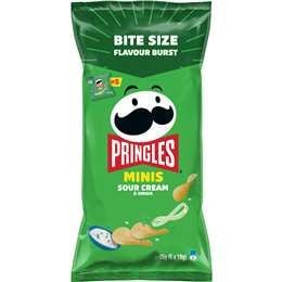 Pringles Minis Multipack Kem chua & Khoai tây chiên hành tây 5 gói