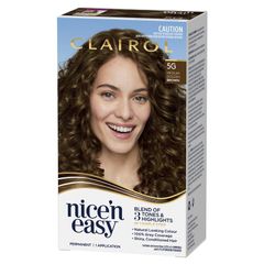 Thuốc nhuộm tóc vĩnh viễn Clairol Nice N Easy 5G Medium Golden Brown
