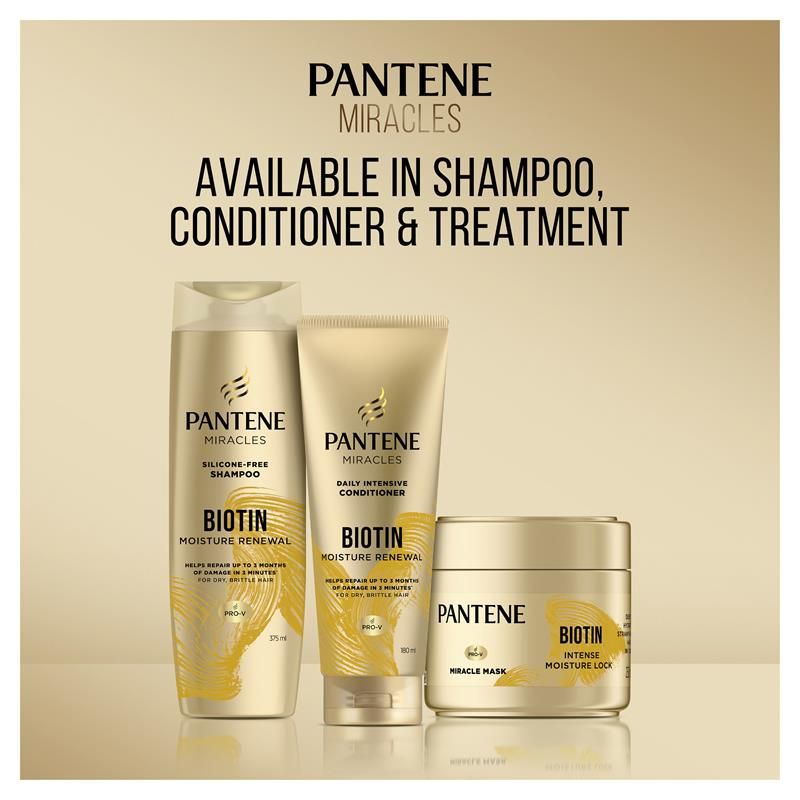 Dầu gội Pantene Miracles Biotin Daily Moisture Renew 375ml