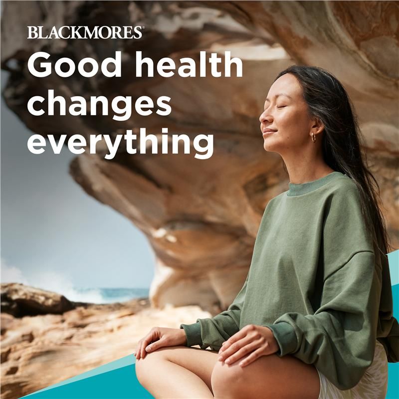 Blackmores Ashwagandha+ Hỗ trợ căng thẳng Vitamin B 60 viên