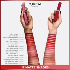 Son kem lì L'Oreal Paris Le Matte Resistance 500 Wine Not?