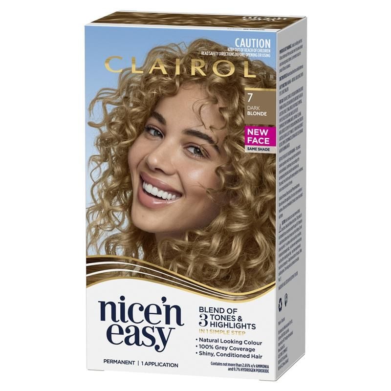 Thuốc nhuộm tóc vĩnh viễn màu vàng sẫm tự nhiên Clairol Nice N Easy 7
