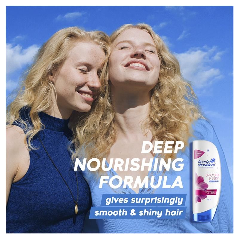 Dầu xả Head & Shoulders Smooth & Silky chống gàu 400mL