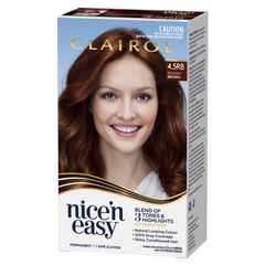 Thuốc nhuộm tóc vĩnh viễn Clairol Nice N Easy 4.5RB Natural Reddish Brown