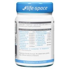 Viên uống bổ sung lợi khuẩn Life-Space Double Strength Probiotic 60 viên Kích thước độc quyền