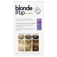 Clairol Blondeitup Kit Bạch kim Tóc vàng