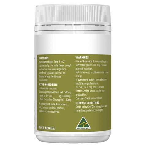 Chiết xuất lá ô liu Healthy Care 3000mg 100 Viên