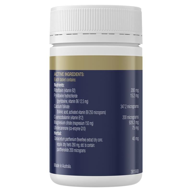 Viên uống hỗ trợ điều trị đau nửa đầu BioCeuticals 120 viên