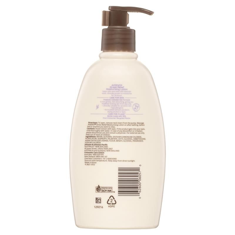 Sữa dưỡng thể Aveeno Stress Relief hương hoa oải hương 354ml