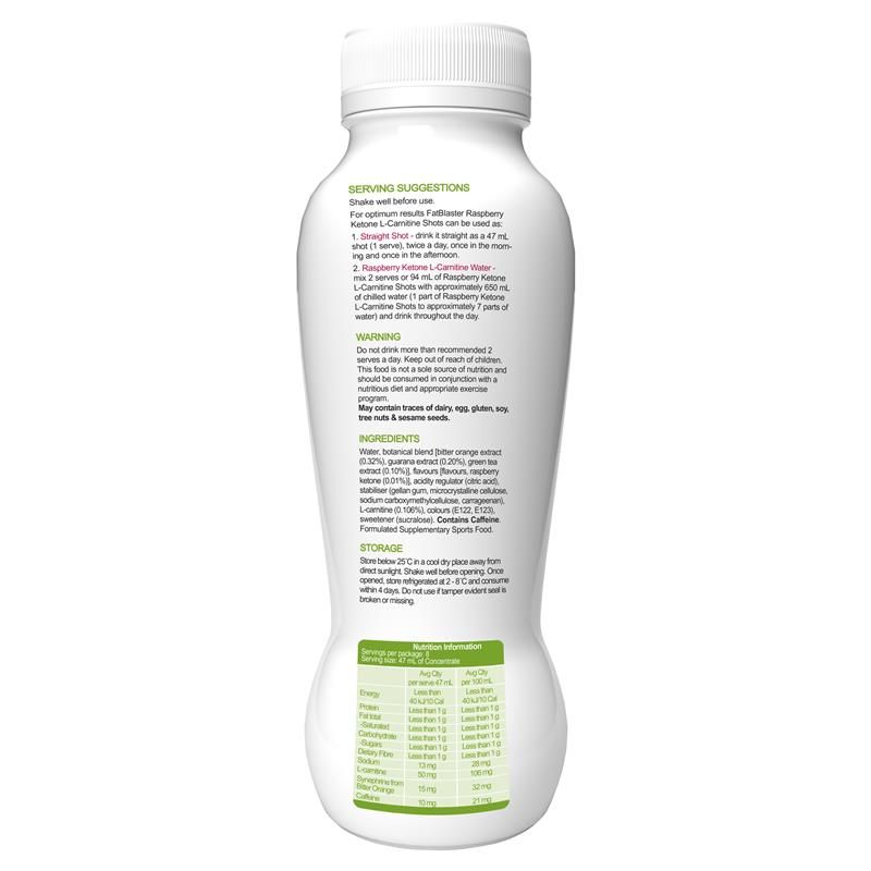 Naturopathica Fatblaster Raspberry Ketone Shots 375ml