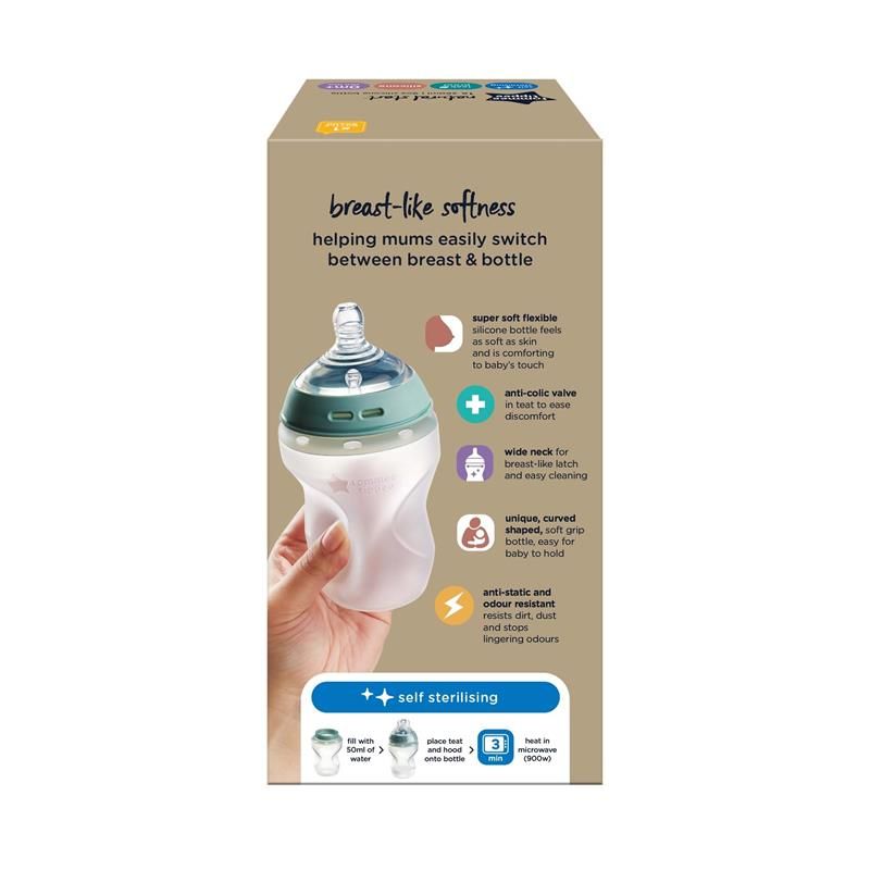 Tommee Tippee Natural Start Chai Silicon 260ml 1 Gói