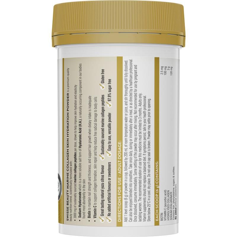 Bột dưỡng ẩm da Swisse Beauty Marine Collagen 120g