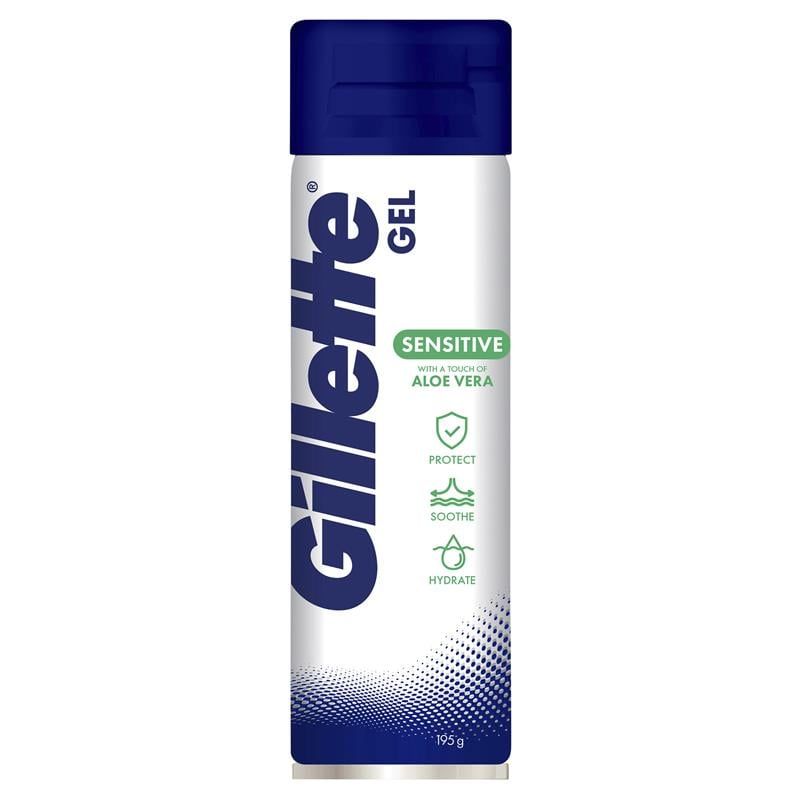 Gel cạo râu Gillette Sensitive Skin Soothing 195g