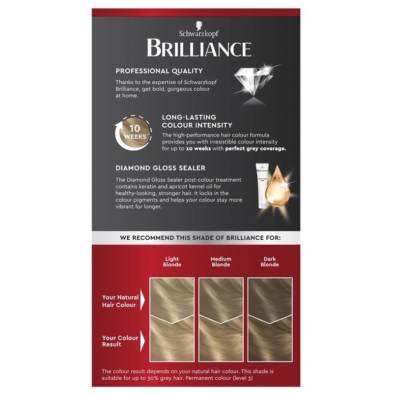 Schwarzkopf Brilliance 25 Màu Vàng Không Bao Giờ Thay Đổi