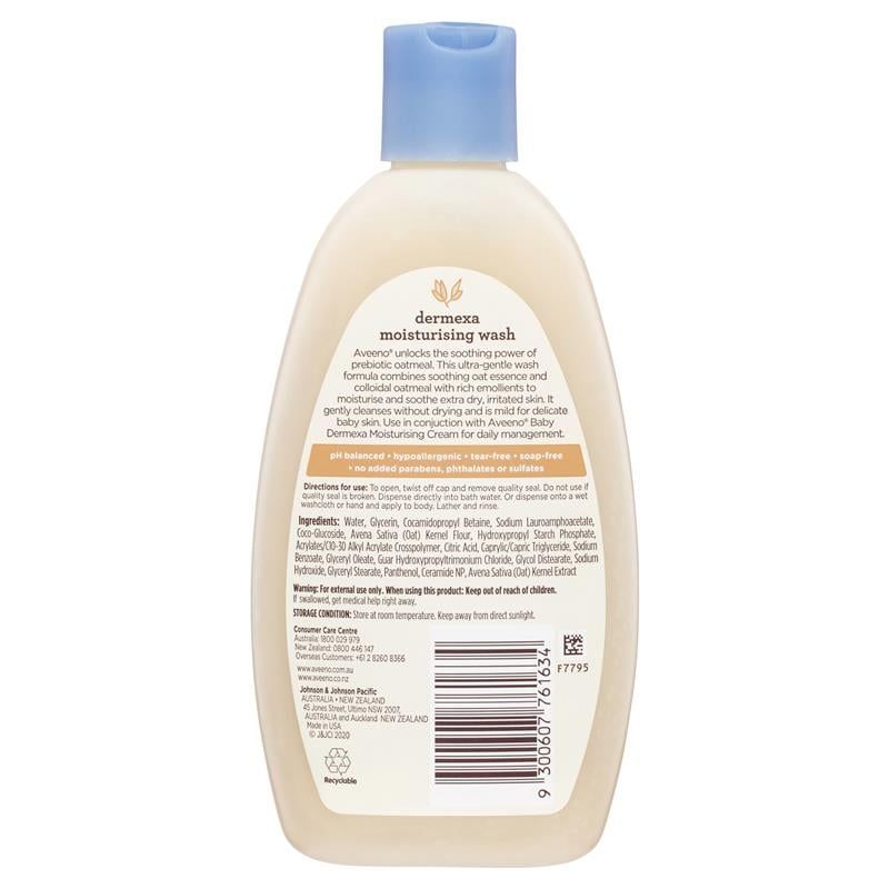 Sữa tắm dưỡng ẩm không mùi Aveeno Baby Dermexa 236mL