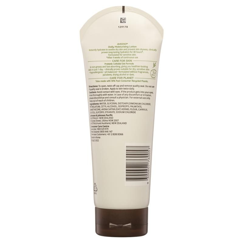 Sữa dưỡng thể Aveeno Daily Moisturising không mùi 225mL