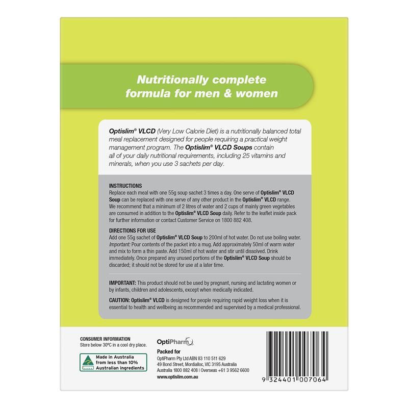 Súp OptiSlim VLCD vị gà kem 7 x 55g