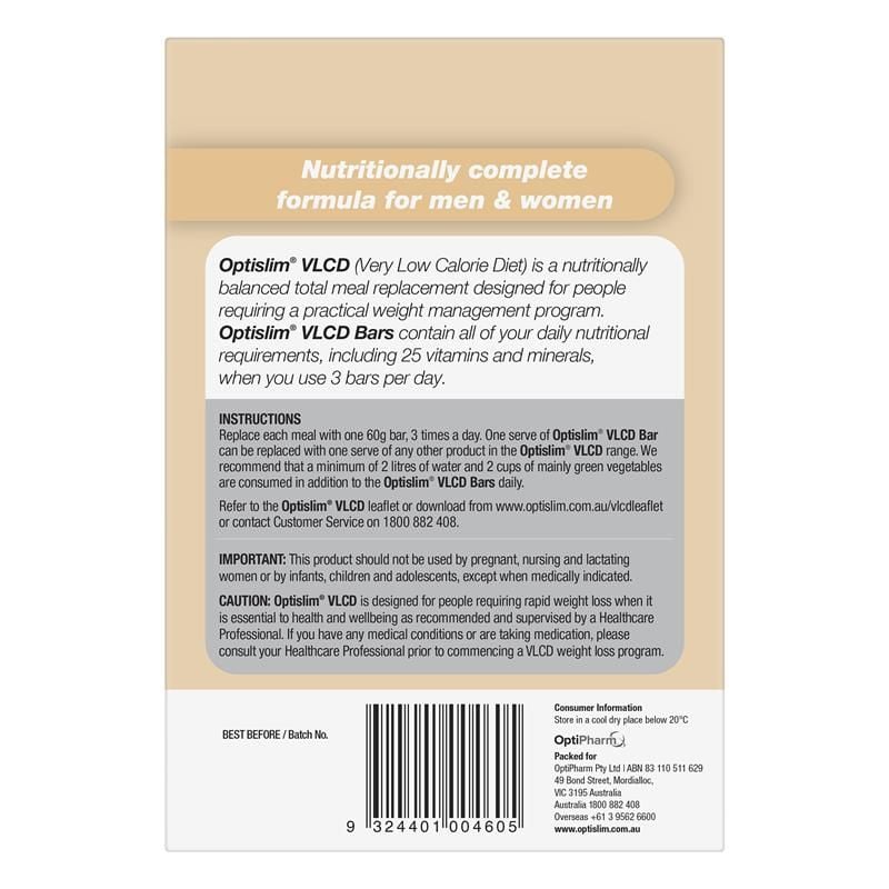 Thanh Optislim VLCD Bar Cookies and Cream 5 gói