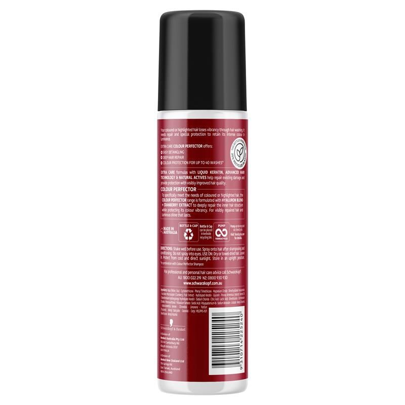 Dầu xả phục hồi tóc Schwarzkopf Extra Care Colour Perfector Protecting Express Repair 200mL