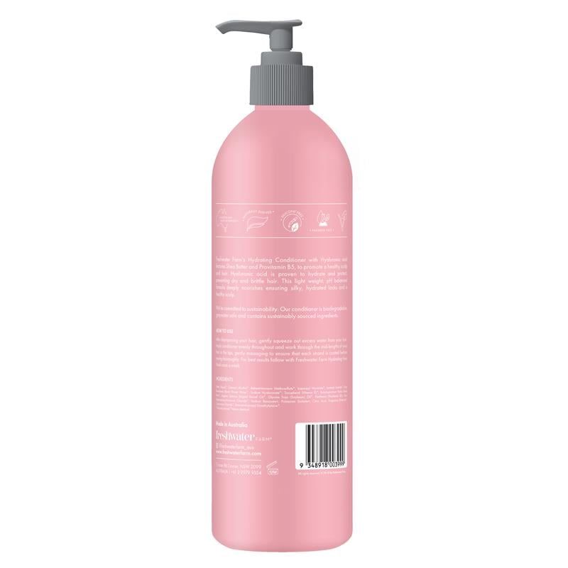 Dầu xả dưỡng ẩm Freshwater Farm Hydrating Hyaluronic Rosewater 500ml