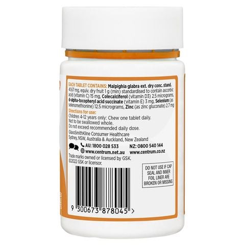 Centrum Kids Immune Fuel 50 Viên nhai