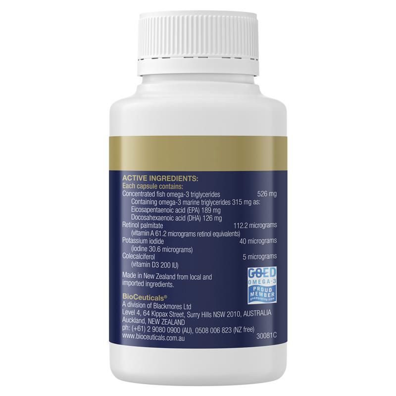 Bioceuticals UltraClean OmegaFactors dành cho thanh thiếu niên 60 viên nang