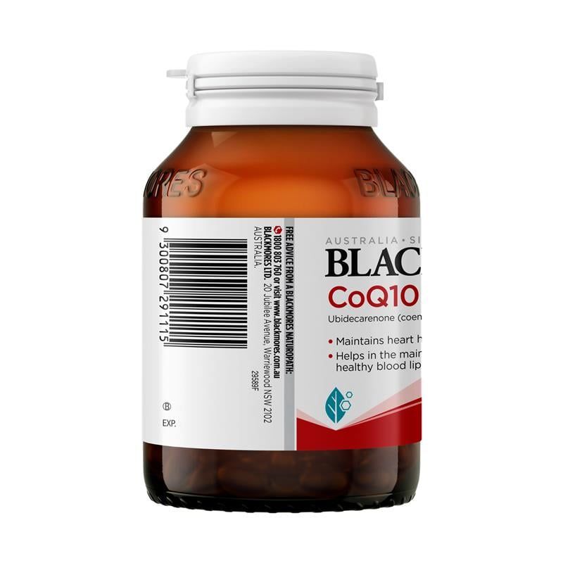 Blackmores CoQ10 150mg High Potency 125 Viên nang Kích thước độc quyền