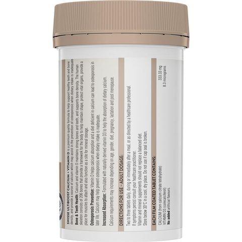 Swisse Ultiboost Canxi + Vitamin D 150 Viên