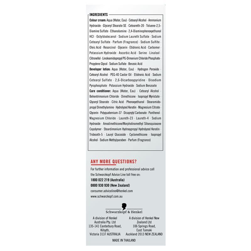 Schwarzkopf Live Colour Permanent 1.1 Xanh Đen