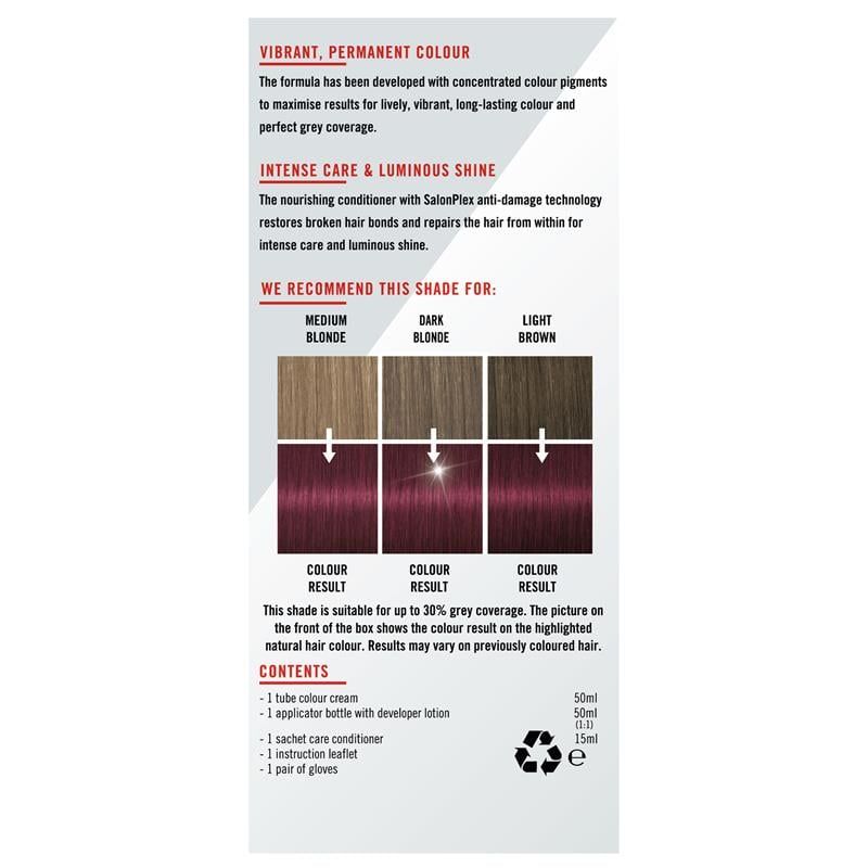 Schwarzkopf Live Colour Permanent 7.98 Tím Đỏ