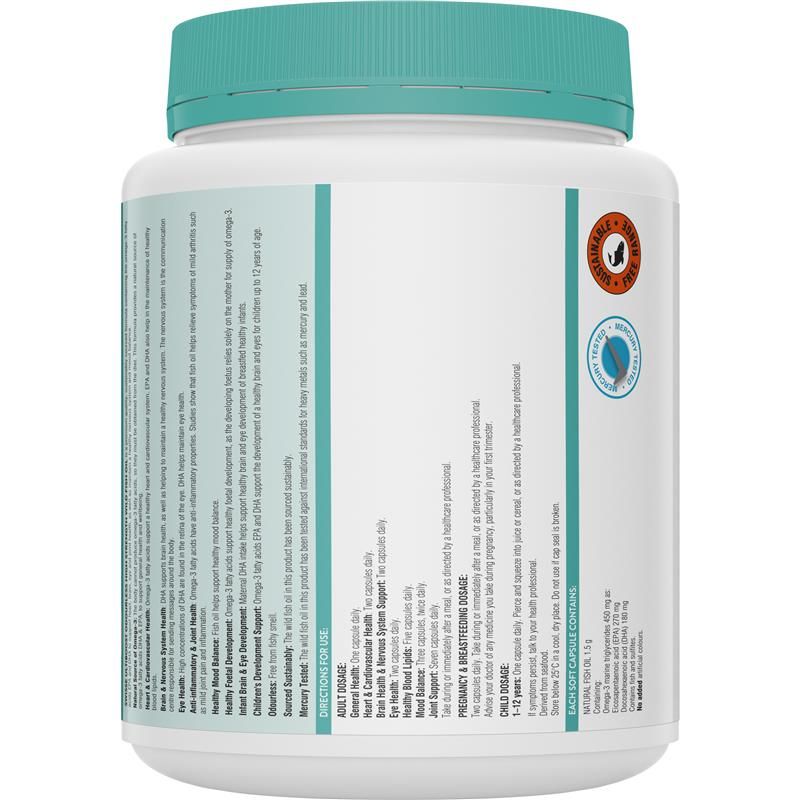 Dầu cá hoang dã không mùi Swisse Ultiboost 1500mg 400 viên nang